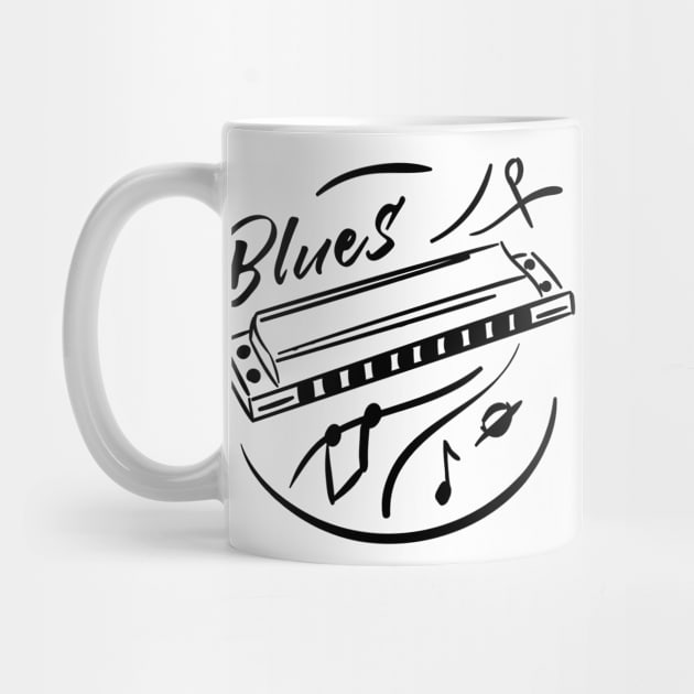 Artsy Blues Lover Drawing by Urban_Vintage